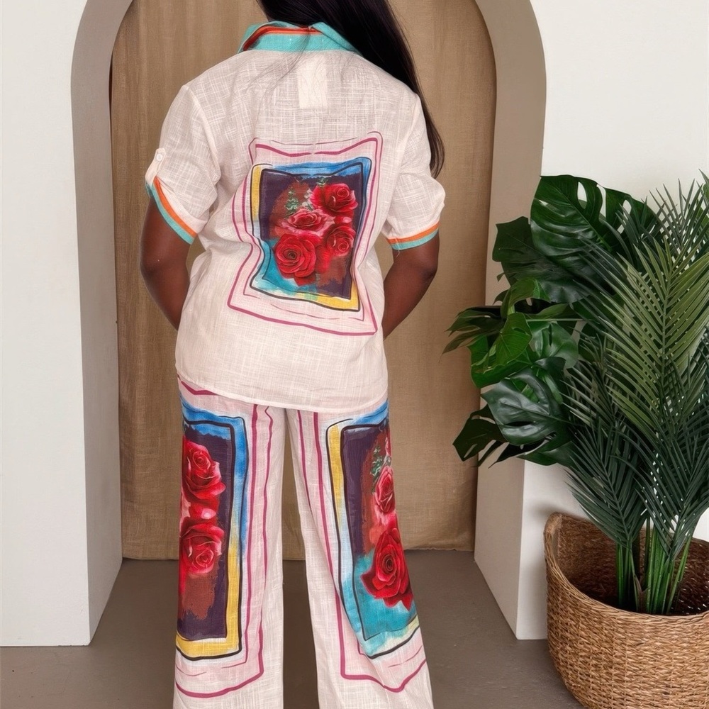 Rosa Frame Button-up Resort Set - Picture 3 of 3